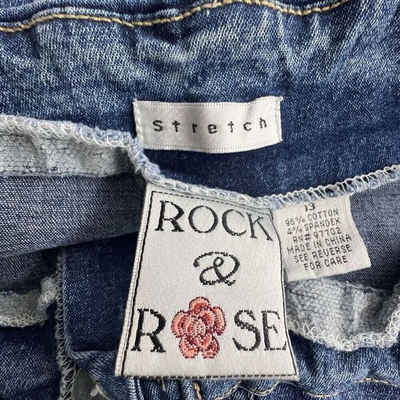 Rock and Rose maxi denim skirt women blue western country stretch open back 13. - Picture 7 of 9